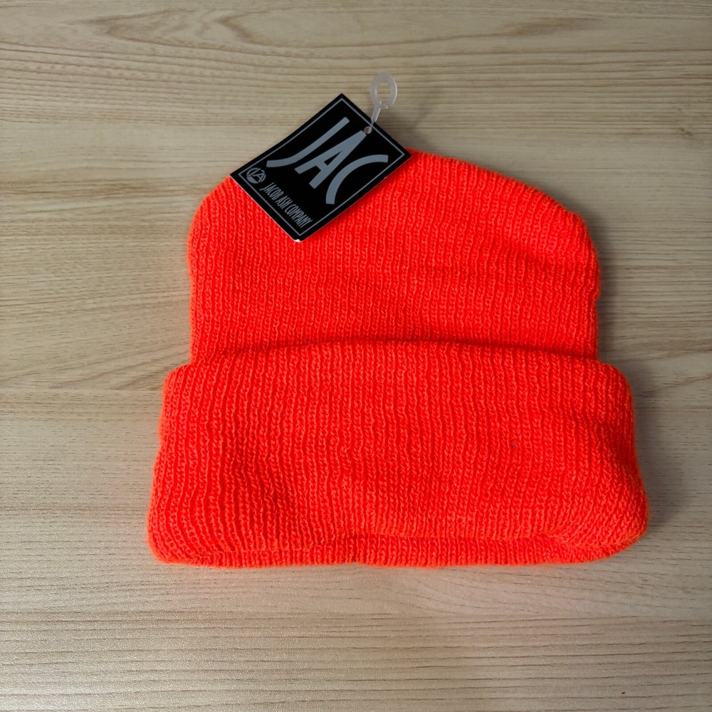 Jacob Ash Hat Beanie Blaze Orange Hunting‎ Cap Lightweight Outdoors NEW